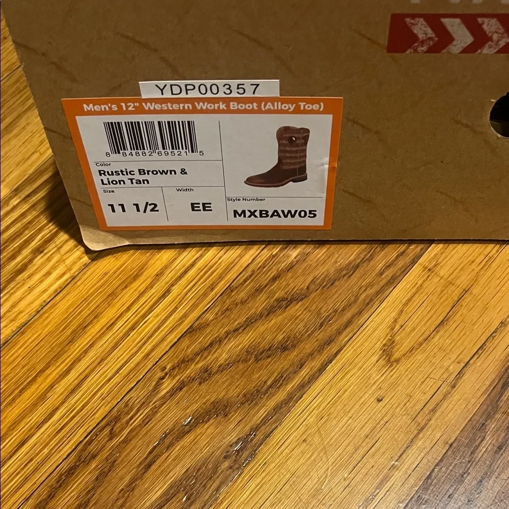 Twisted X Dark Brown and Tan Work Boots - Picture 7 of 7